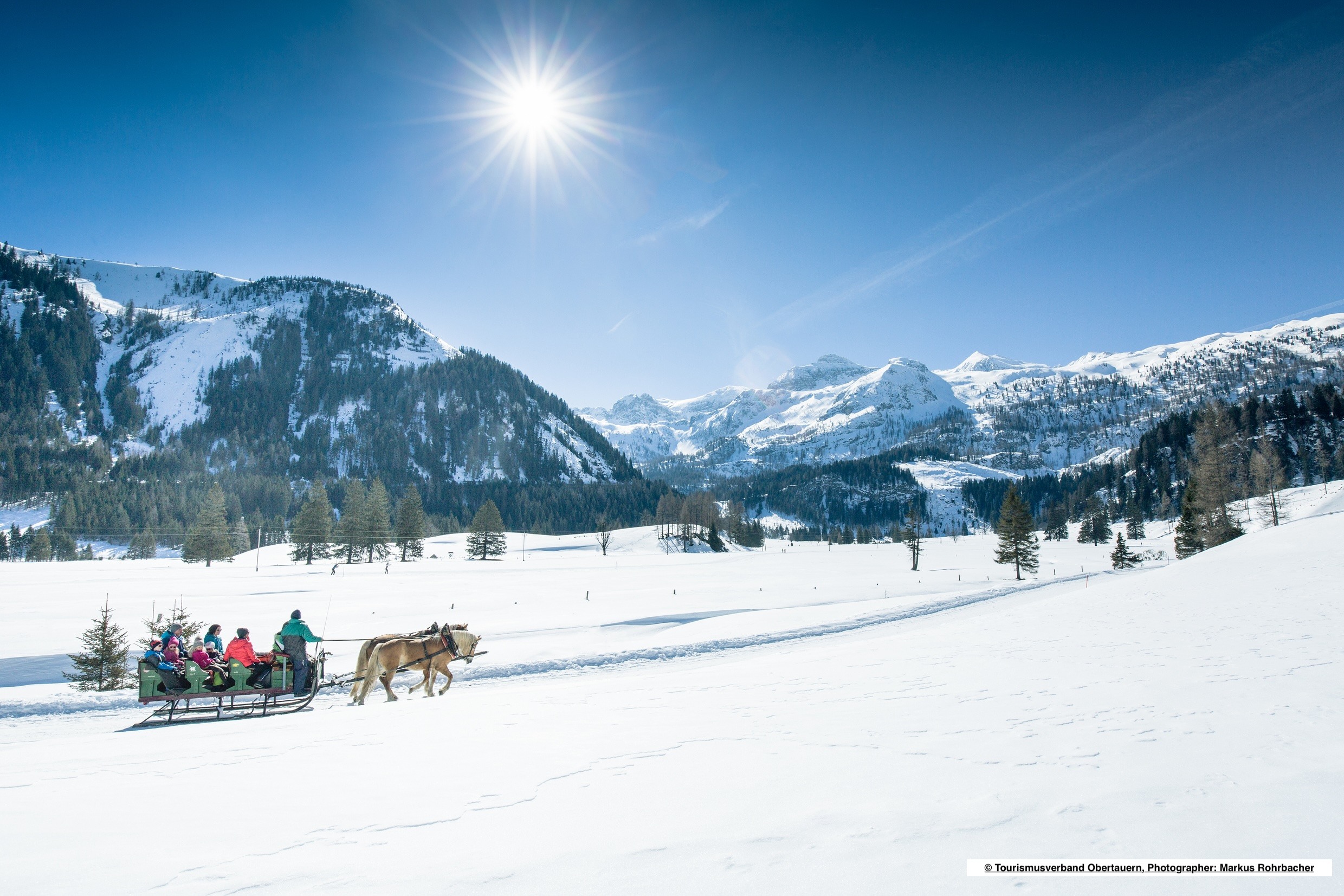 Oostenrijk - slee & paard MEDRES_00000143039_Pferdeschlittenfahren-in-Obertauern_Tourismusverband-Obertauern_Markus-Rohrbacher kopie