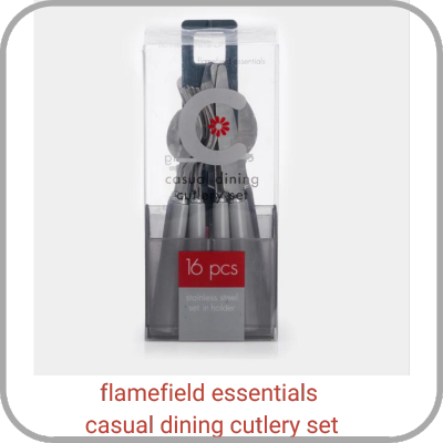 flamefield essentials casual dining cutlery set